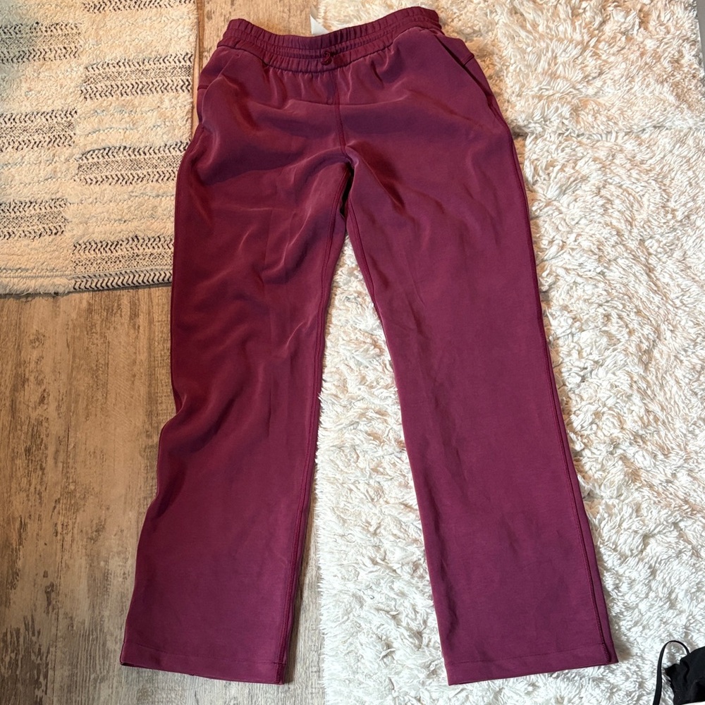 Lululemon Athletica Burgundy Track Pants